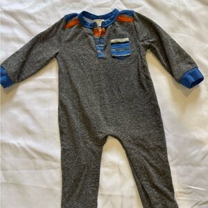 Miki Miette Gray and Blue Kids One Piece